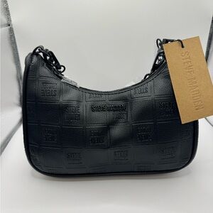 Steve Madden Embossed Black Crossbody Bag